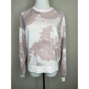 Alternative Pink Blush Tie Dyed Crew Neck Sweatshirt Sz Medium